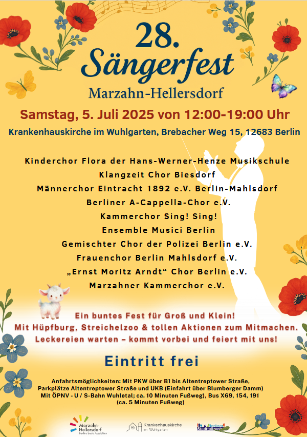 Plakat Sängerfest 5.Juli 2025