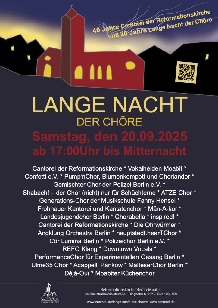Flyer Lange Nacht der Chöre