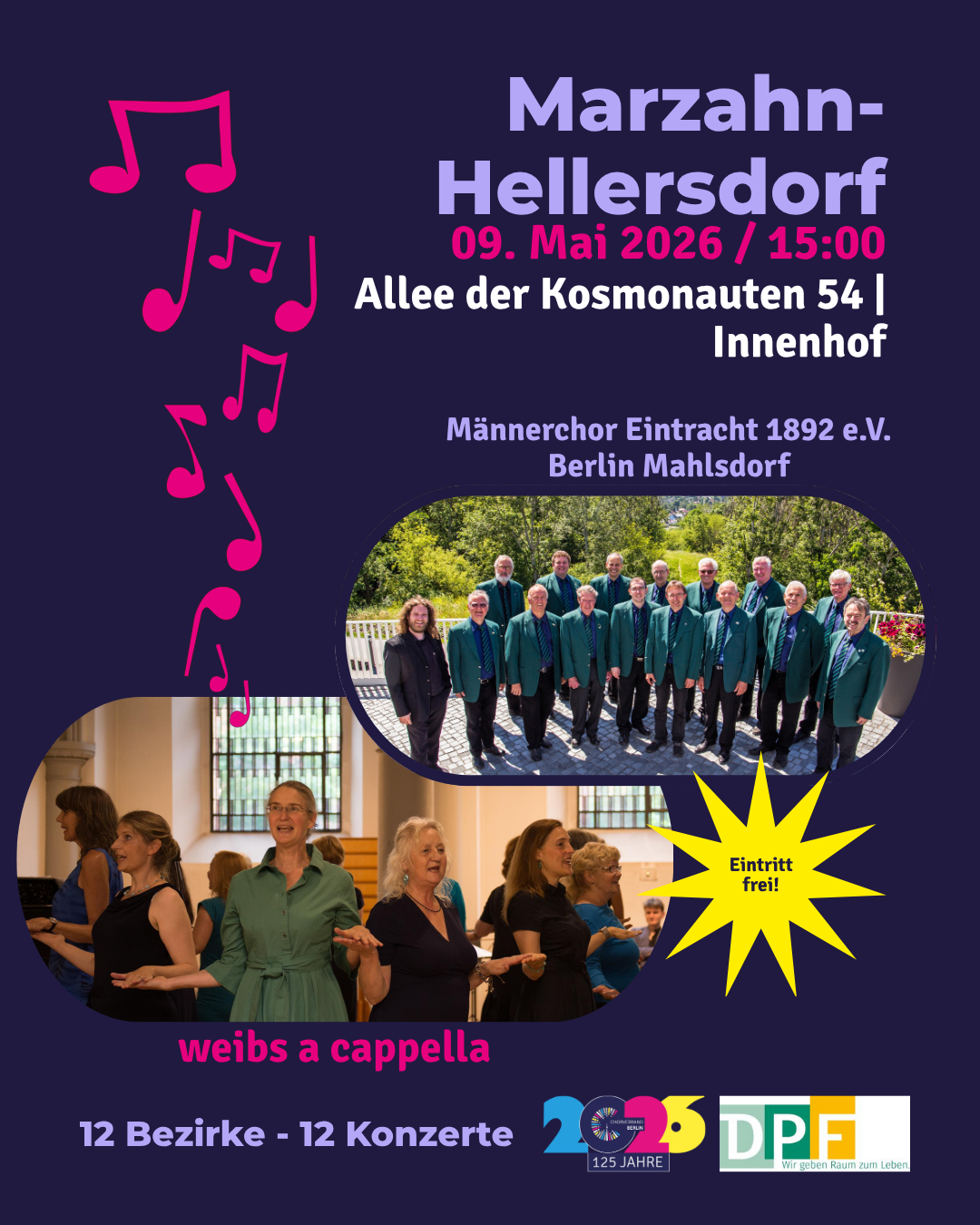 Ankündigung 12 Bezirke -12 Konzerte