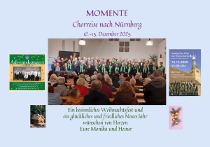 Foto unserer Chorreise nach Nürnberg Dezember 2025